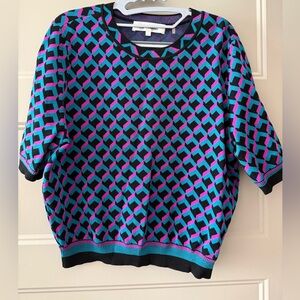 DVF Geometric Patterned Sweater